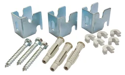 Jeu de 3 fixations pour radiateur acier lamellaire