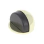 Butée de porte à fixer au sol CHRISLIGNE alu poli doré, L.4 x H.3 x l.4 cm