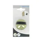 Butée de porte à fixer au sol CHRISLIGNE alu poli doré, L.4 x H.3 x l.4 cm