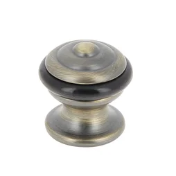 Butée de porte à fixer au sol CHRISLIGNE alu patiné doré, L.3 x H.3 x l.3 cm
