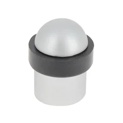 Butée de porte à fixer au sol CHRISLIGNE alu mat gris, L.3.6 x H.4.8 x l.3.6 cm