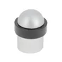 Butée de porte à fixer au sol CHRISLIGNE alu mat gris, L.3.6 x H.4.8 x l.3.6 cm