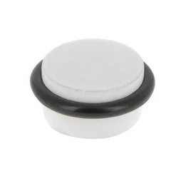 Butée de porte à fixer au sol CHRISLIGNE bois blanc, L.4.1 x H.2.3 x l.4.1 cm