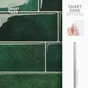 Credence adhesive smart tiles metro vert 29x21 lot de 4