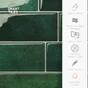 Credence adhesive smart tiles metro vert 29x21 lot de 4