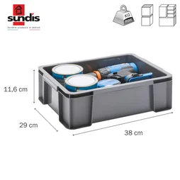 Bac master box 38 x 29 x 11.6  SUNDIS 9L