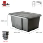 Lot de 3 bacs 30L SUNDIS l.45.5 x p.36.5 x H.23 cm