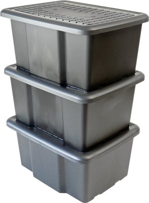 Lot de 3 bacs 30L SUNDIS l.45.5 x p.36.5 x H.23 cm