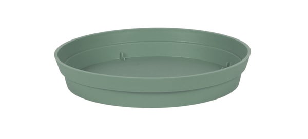 Soucoupe polypropylène EDA 13625 v.la Diam.22.5 H.3.8 cm vert laurier