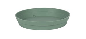 Soucoupe polypropylène EDA 13625 v.la Diam.22.5 H.3.8 cm vert laurier