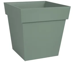 Pot polypropylène EDA 13643 v.la Diam.0 L.32 x l.32 x H.32 cm vert laurier