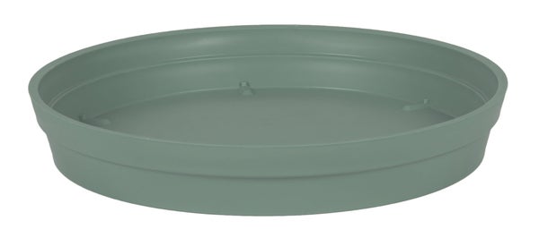 Soucoupe polypropylène EDA 13618 v.la Diam.28 L.0 x l.0 x H.4.5 cm vert laurier