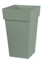 Pot polypropylène EDA 13635 v.la Diam.39 L.39 x l.39 x H.65 cm vert laurier
