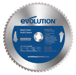 Lame en carbure de tungstène pour acier, EVOLUTION, 66 dents, alésage 20mm diam. 355 mm
