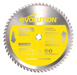 Lame en carbure de tungstène pour acier inoxydable, EVOLUTION, 302, 303 et 304, 90 dents, alésage 20 mm diam. 355 mm