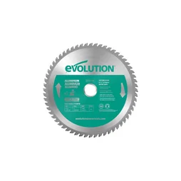 Lame en carbure de tungstène pour aluminium, EVOLUTION, 60 dents, alésage 20 mm diam. 210 mm