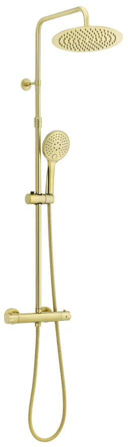 Colonne de douche mitigeur thermostatique Elegance, doré