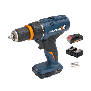 Perceuse sans fil DEXTER 20 V 2.5 Ah, 1 batterie 20VSD2-35RCA.11A