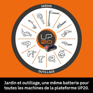 Perceuse sans fil DEXTER 20 V 2.5 Ah, 1 batterie 20VSD2-35RCA.11A