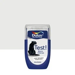 Testeur peinture blanc intense satiné crème de couleur DULUX VALENTINE 30 ml