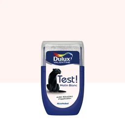 Testeur peinture matin blanc satiné crème de couleur DULUX VALENTINE 30 ml