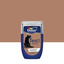 Testeur peinture satiné, DULUX VALENTINE Crème de couleur, cognac, 30 ml