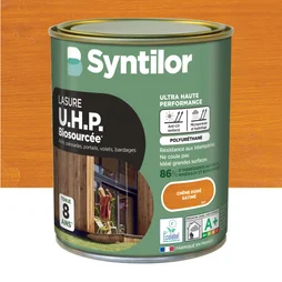 Lasure SYNTILOR U.H.P. biosourcee nature protect 8 ans chêne dore satiné 1 L
