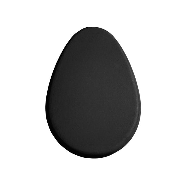 Cale porte amovible REI pétale plastique noir 60 x 83 x 14 mm