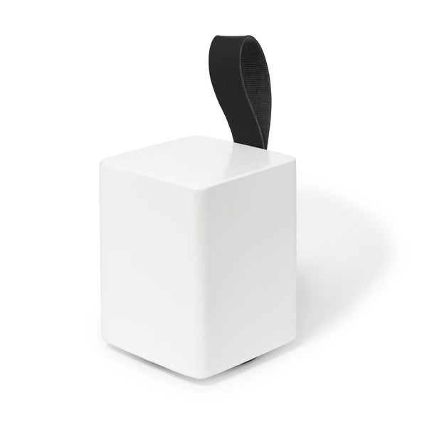 Bloque-porte amovible REI carré bois blanc 68 x 68 87 mm