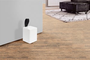 Bloque-porte amovible REI carré bois blanc 68 x 68 87 mm