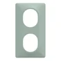 Plaque double verticale Ovalis, SCHNEIDER ELECTRIC, sauge
