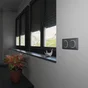 Plaque double Ovalis, SCHNEIDER ELECTRIC, anthracite bague effet argent chromé