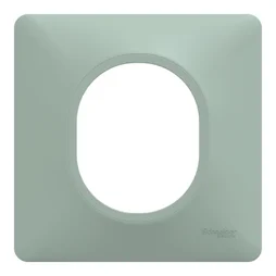 Plaque simple Ovalis, SCHNEIDER ELECTRIC, sauge