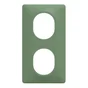 Plaque double verticale Ovalis, SCHNEIDER ELECTRIC, vert foret