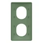 Plaque double verticale Ovalis, SCHNEIDER ELECTRIC, vert foret
