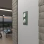 Plaque double verticale Ovalis, SCHNEIDER ELECTRIC, vert foret