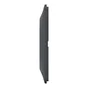 Plaque simple Ovalis, SCHNEIDER ELECTRIC, anthracite bague effet laiton