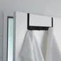Crochet pour salle de bains pour porte multiple, Ronda, noir