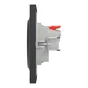 Prise avec terre affleurante complète Odace, SCHNEIDER ELECTRIC, anthracite