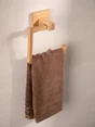Anneau porte serviette fixation au choix Inbara bambou WENKO