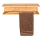 Etagère porte serviette fixation au choix Inbara 40cm bambou WENKO