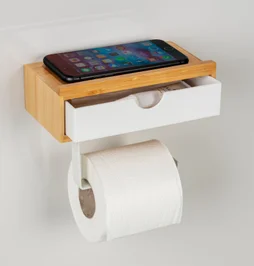 Dérouleur papier WC Inbara à coller beige