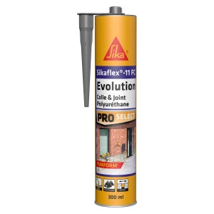 Colle joint polyurethane sikaflex-11fc evolution gris cart 300ml