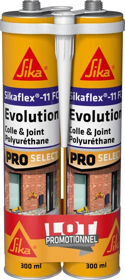 Colle joint polyurethane sikaflex-11fc evolution blc cart 300ml x2