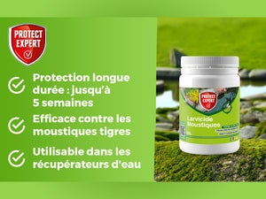 Larvicide anti-moustiques PROTECT EXPERT, 100 g