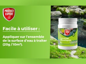 Larvicide anti-moustiques PROTECT EXPERT, 100 g
