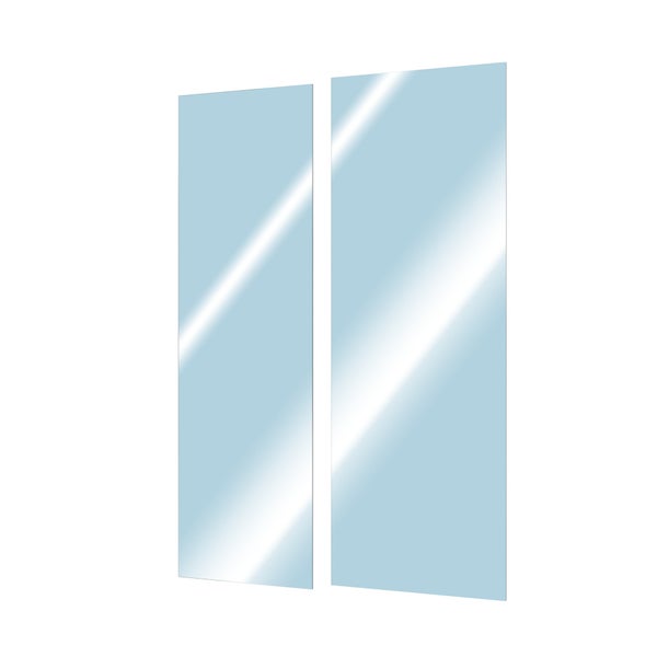 Porte douche 1 coulissante 1 fixe Remix 120cm verre transparent SENSEA