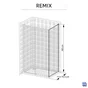 Paroi lateral fixe Remix 80cm verre transparent SENSEA