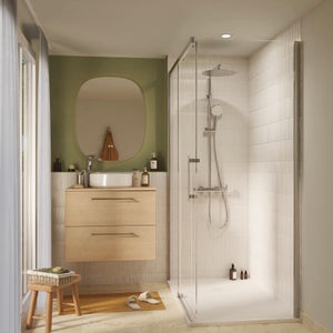 Paroi lateral fixe Remix 80cm verre transparent SENSEA