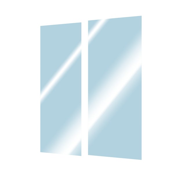 Verre porte coulissante 160 cm vt REMIX
